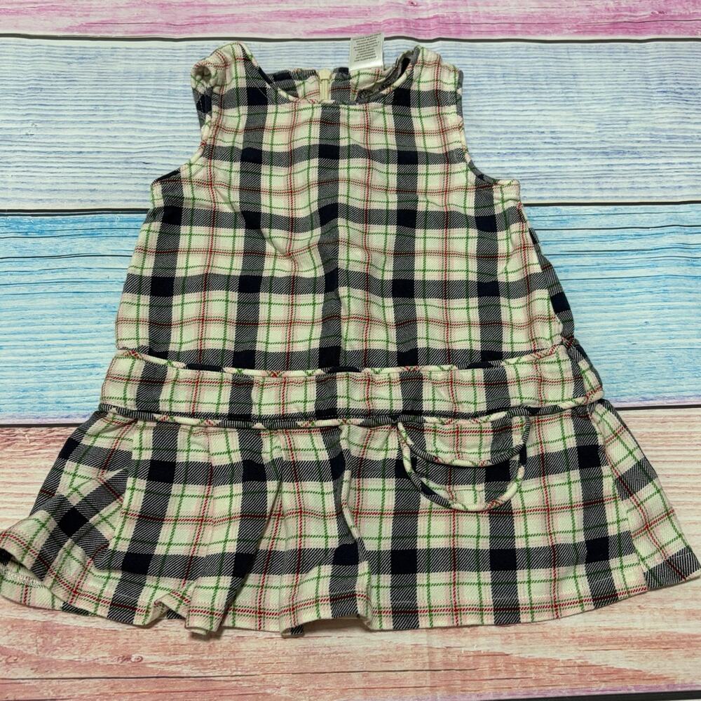 Gymboree Prep School Girls 12-18M Plaid Dress EUC